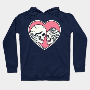 Valentine's Couple Skulls Hoodie